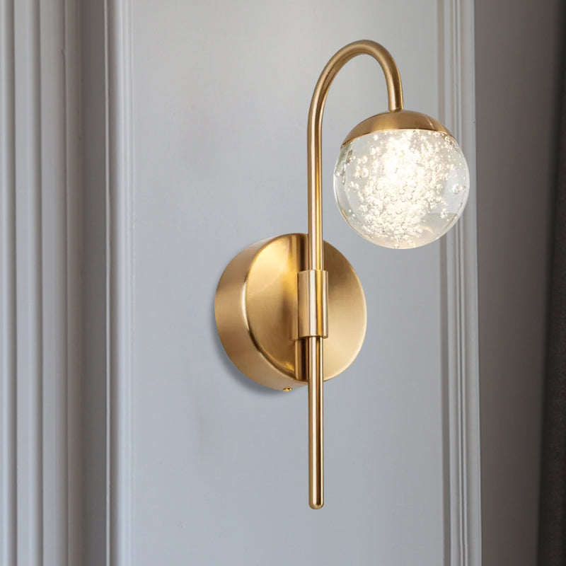 Isla Modern Crystal Orb: Light Up Your Walls in Style
