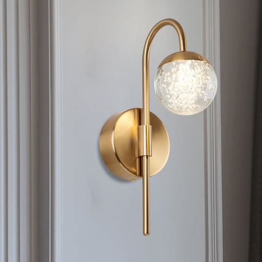 Isla Modern Crystal Orb: Light Up Your Walls in Style