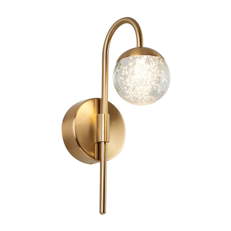 Isla Modern Crystal Orb: Light Up Your Walls in Style