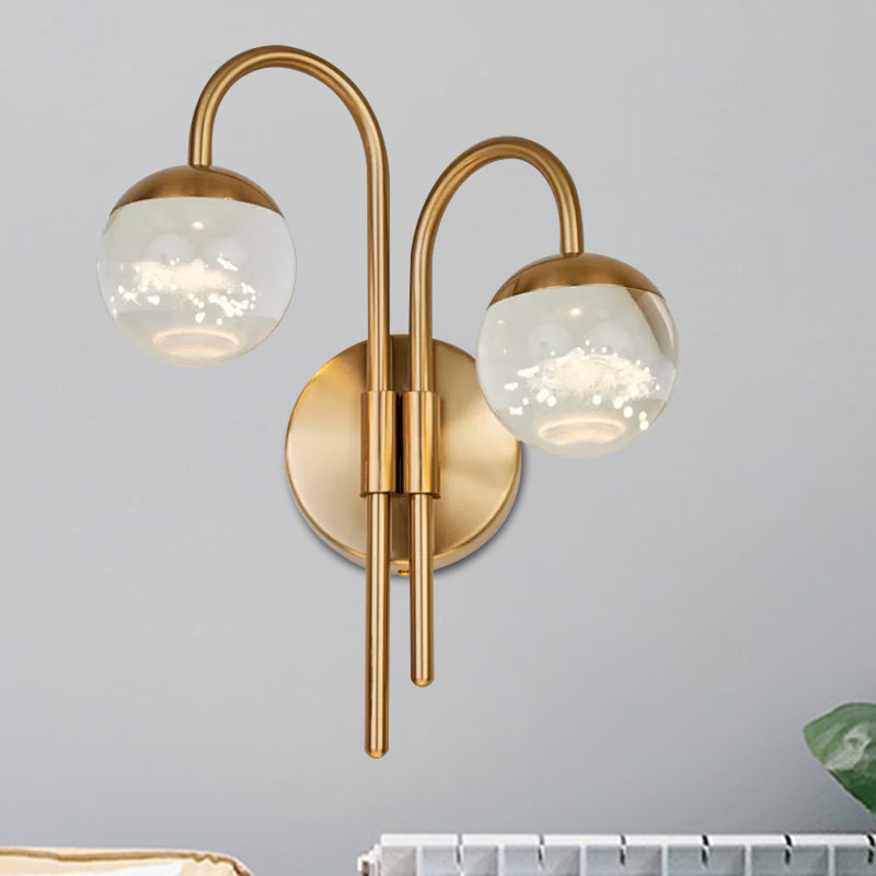 Isla Modern Crystal Orb: Light Up Your Walls in Style