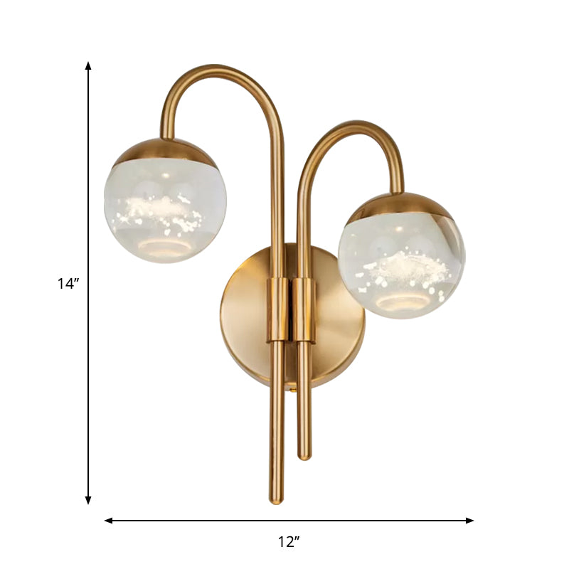 Isla Modern Crystal Orb: Light Up Your Walls in Style