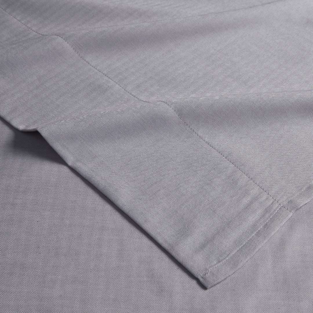 Kathy Ireland Herringbone Twill 4 Piece Cotton Rich Sheet Set