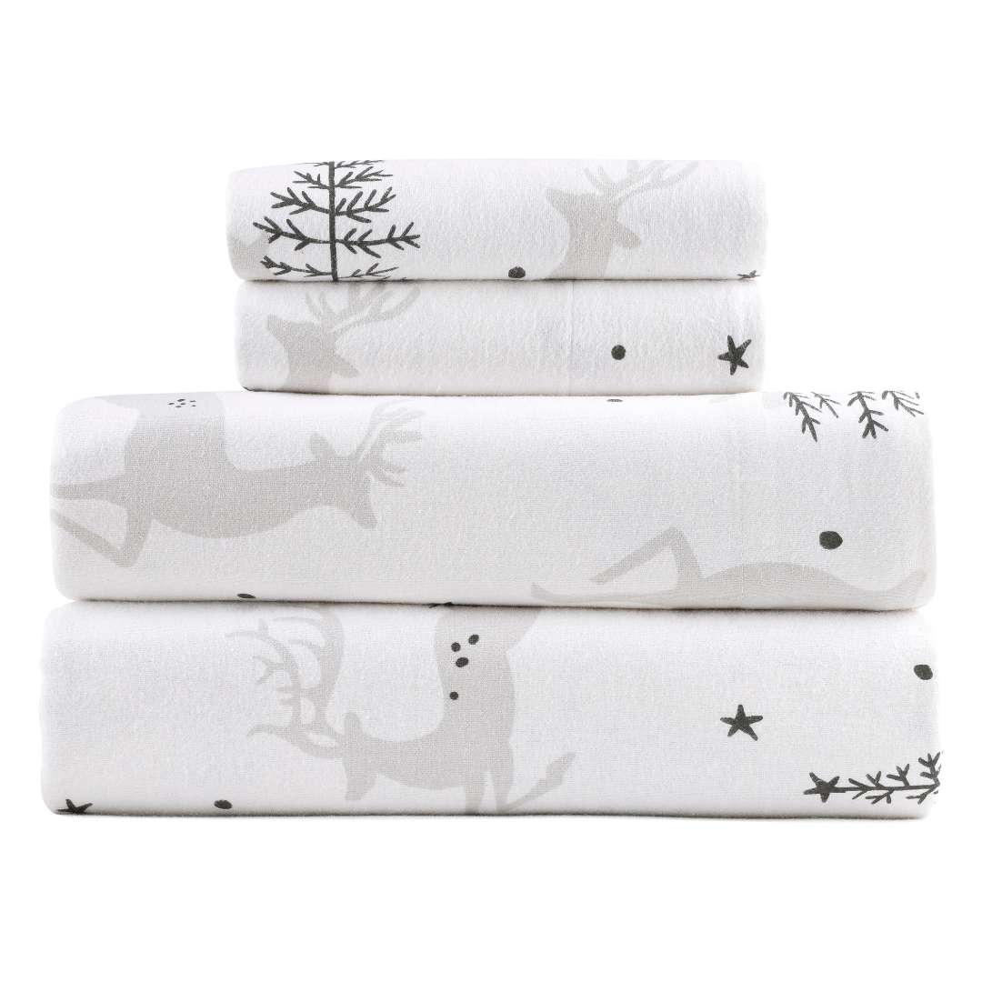 Kathy Ireland 100% Turkish Cotton Flannel Sheet Set