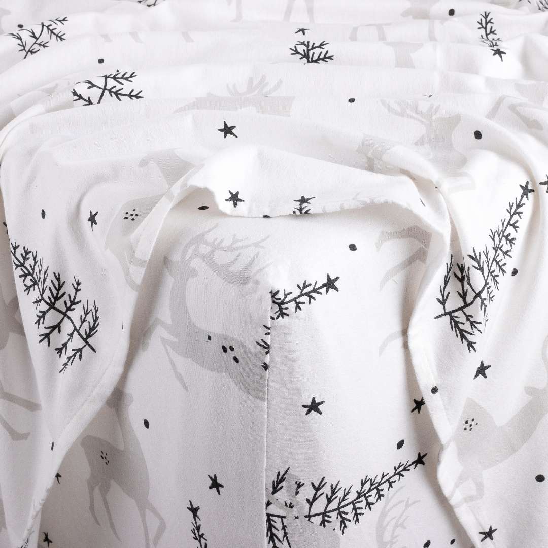 Kathy Ireland 100% Turkish Cotton Flannel Sheet Set