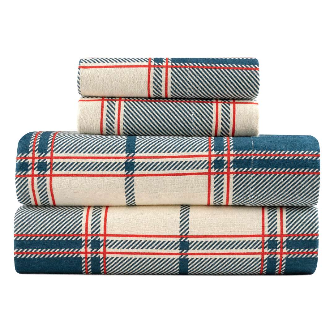 Kathy Ireland 100% Turkish Cotton Flannel Sheet Set