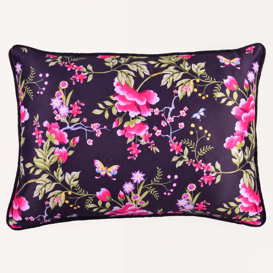 Floral Throw Pillow Covers - 14x20 Inch Polyester Decorative Cushion Covers