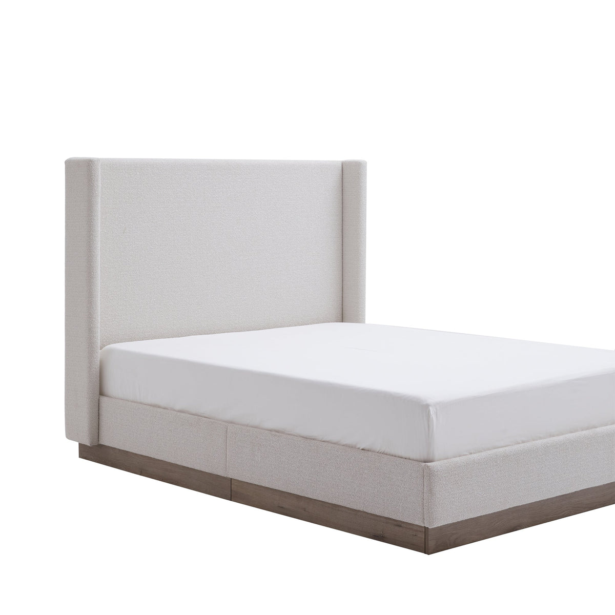 Hale Upholstered Wingback Bed - Queen Size