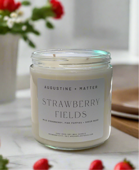 Strawberry Fields - 12oz Soy Candle