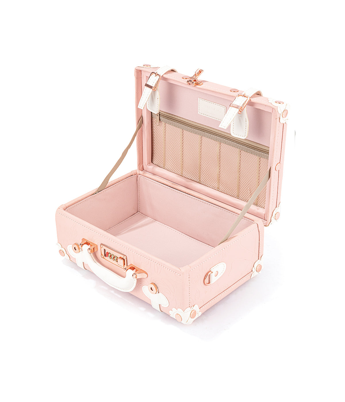 WildFloral Train Case - Embossed Pink