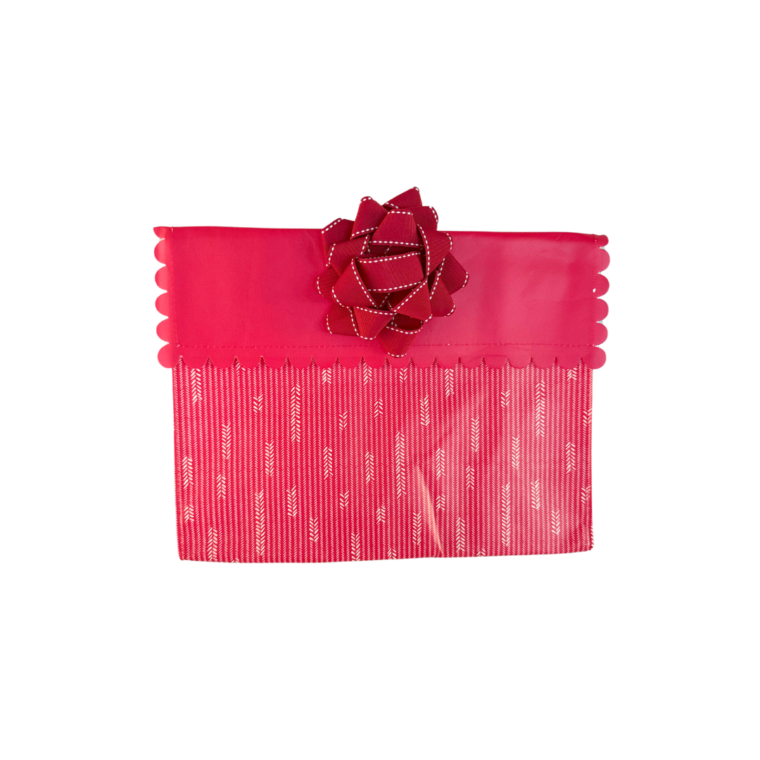 EverBow: Red (Reusable Gift Wrap Bags – Sustainable, Foldable, Eco-Friendly)