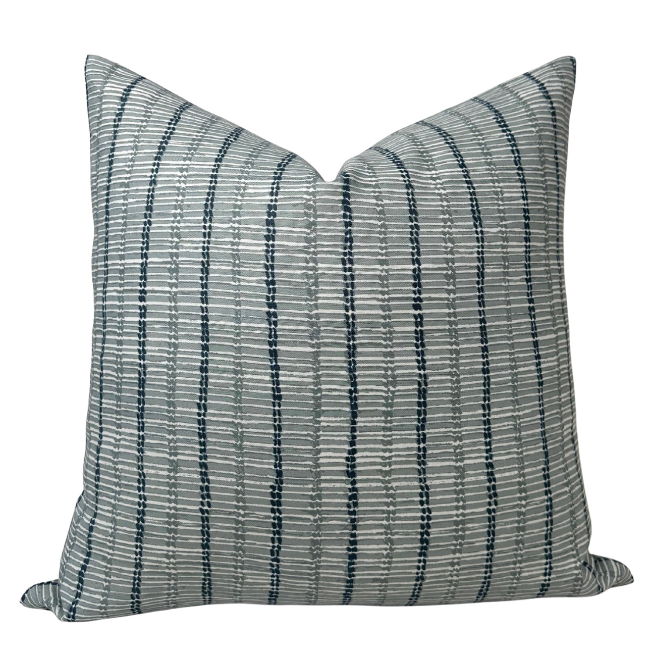 Taza Pillow Cover in Mineral Blue, McLaurin + Piercy Textiles