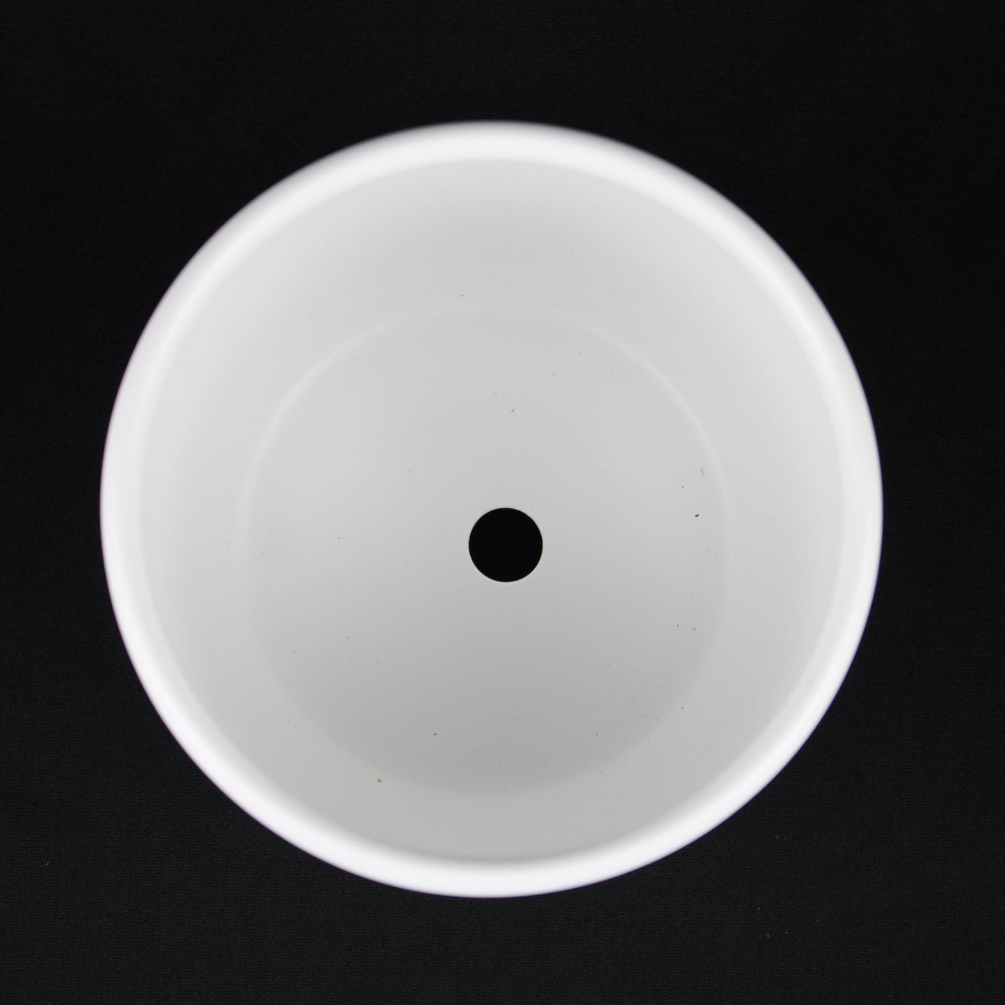 3-Piece White Stoneware Planter Pot Set with Vertical Line Texture