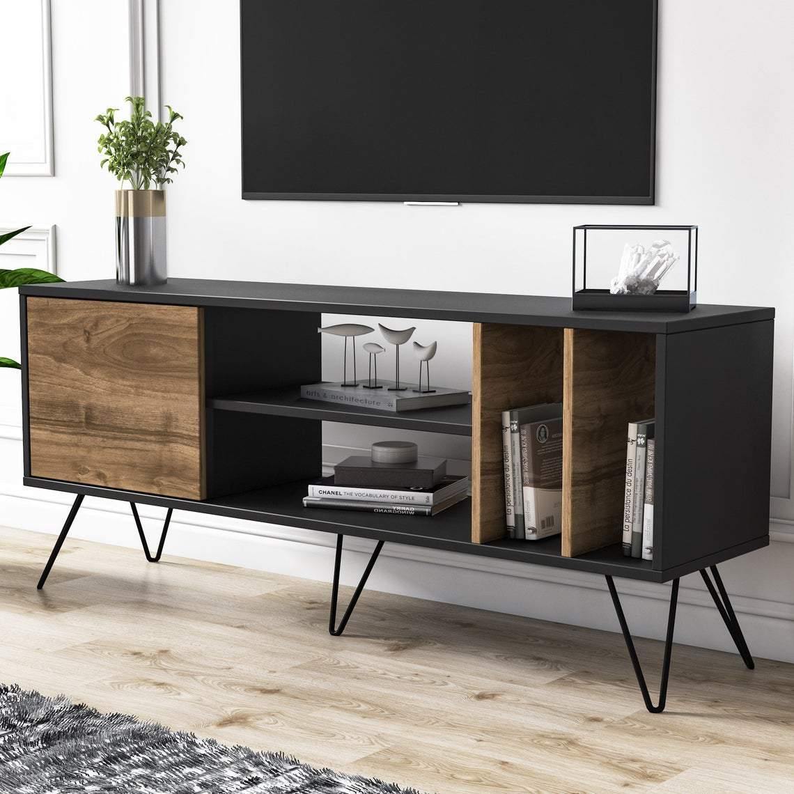 Mistico 55" TV Stand - Mid-Century Modern Media Console for TVs up to 63"