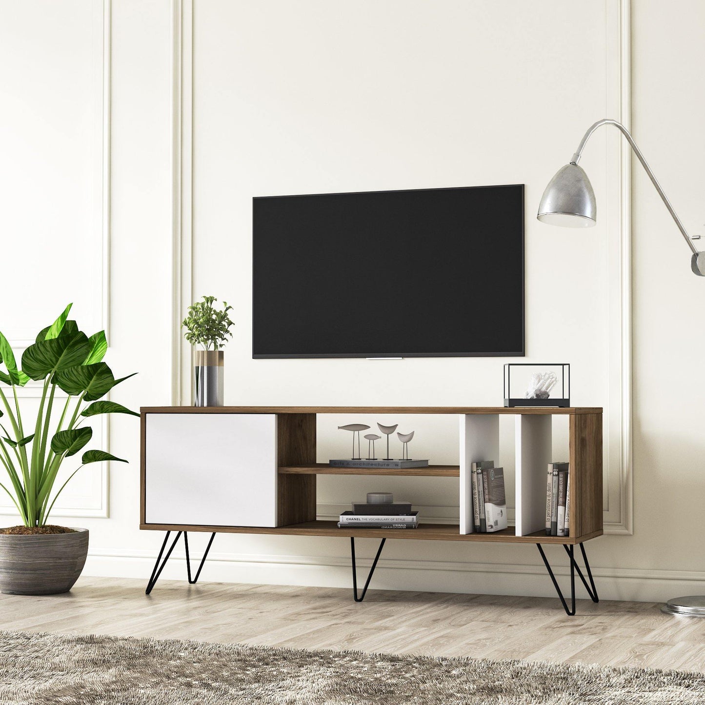 Mistico 55" TV Stand - Mid-Century Modern Media Console for TVs up to 63"