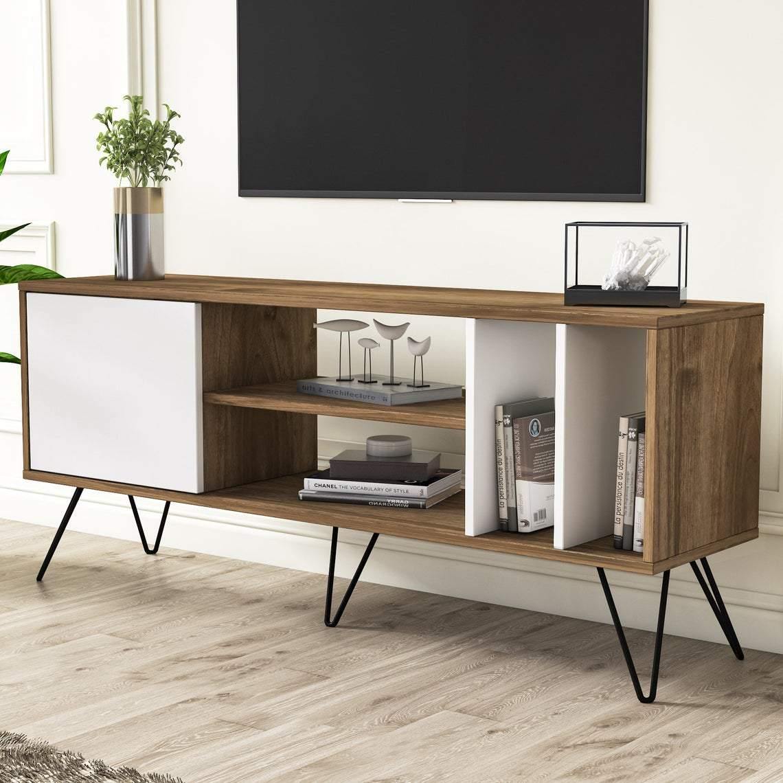 Mistico 55" TV Stand - Mid-Century Modern Media Console for TVs up to 63"