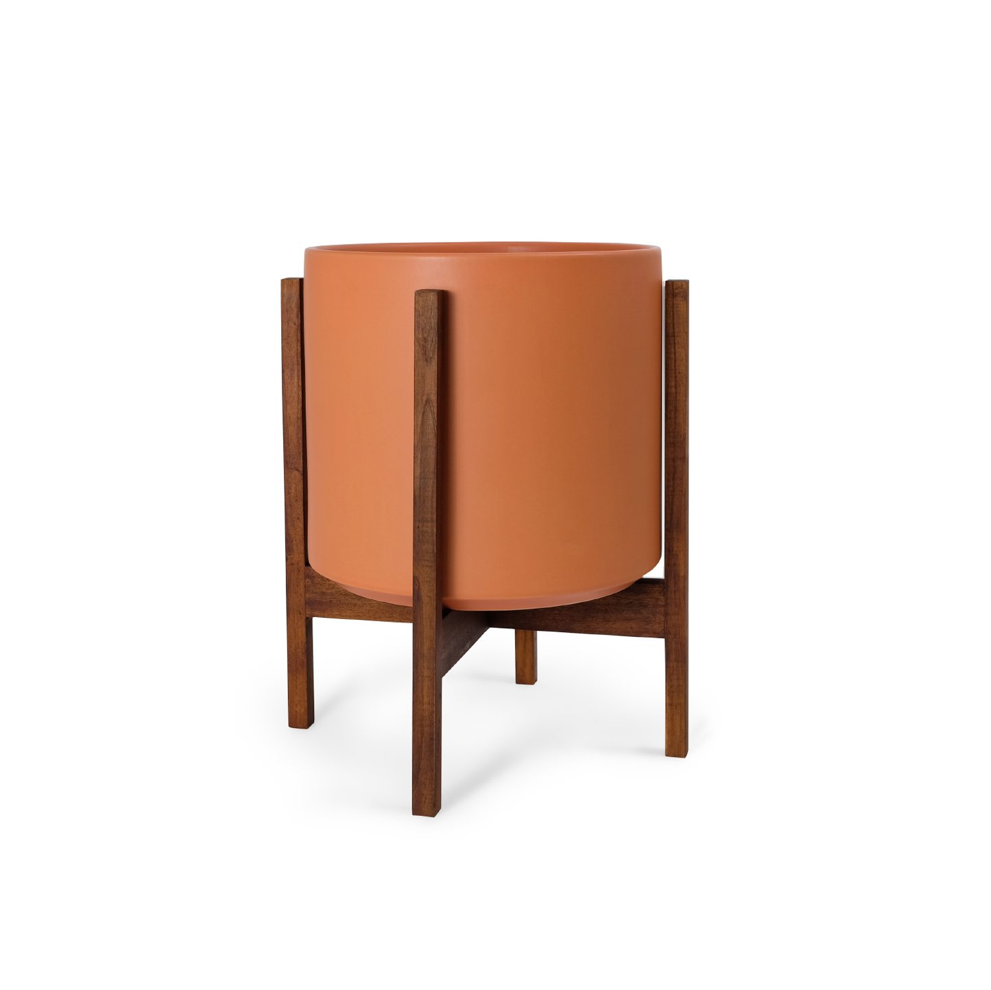 Solid Goods Ceramic Cylinder– With or Without Mahogany Stand