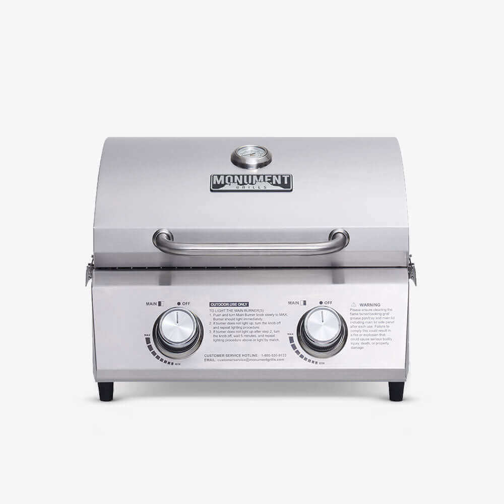 Stainless Tabletop Propane Gas Grill | 13742