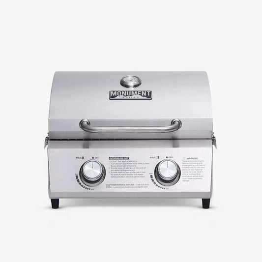 Stainless Tabletop Propane Gas Grill | 13742