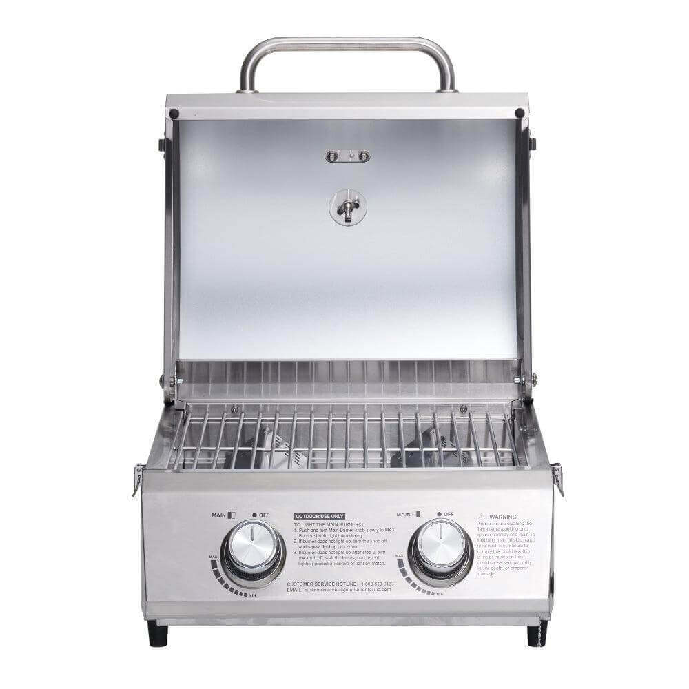 Stainless Tabletop Propane Gas Grill | 13742