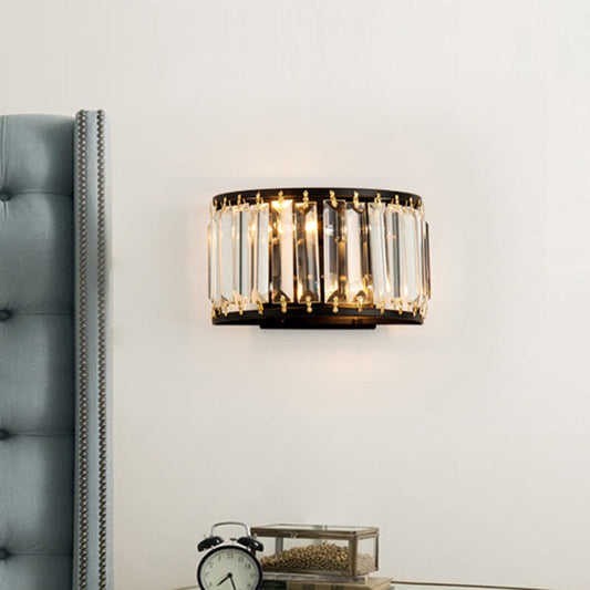 Introducing Chloe's Dazzling Duos: Modern Black Crystal Wall Sconce