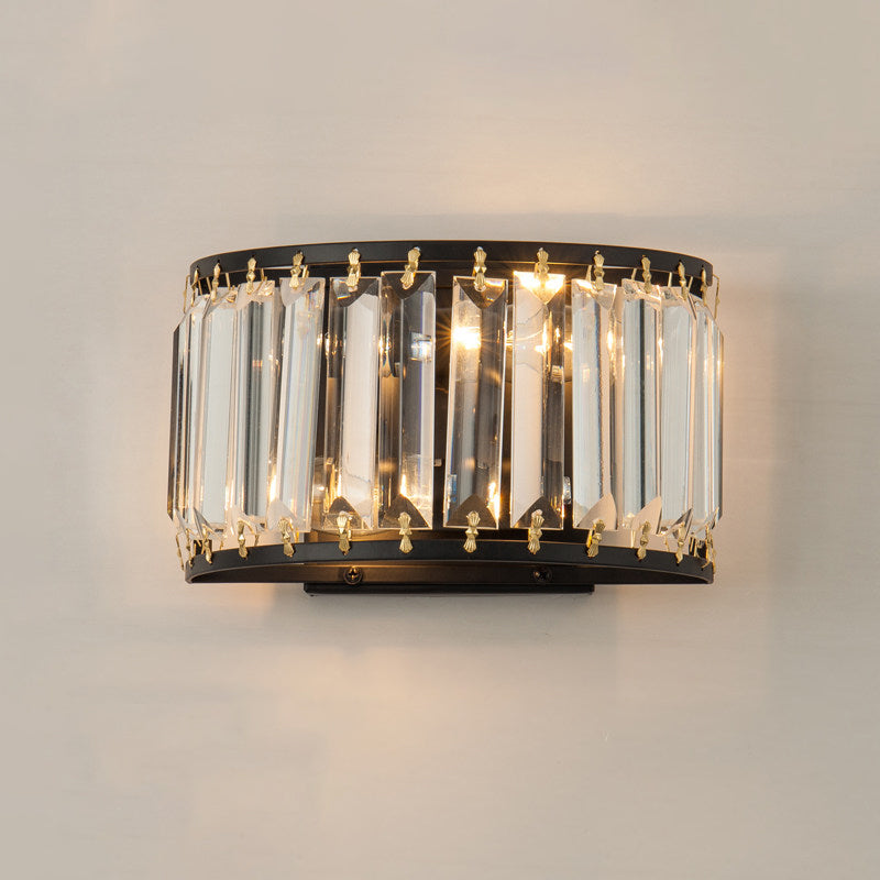 Introducing Chloe's Dazzling Duos: Modern Black Crystal Wall Sconce