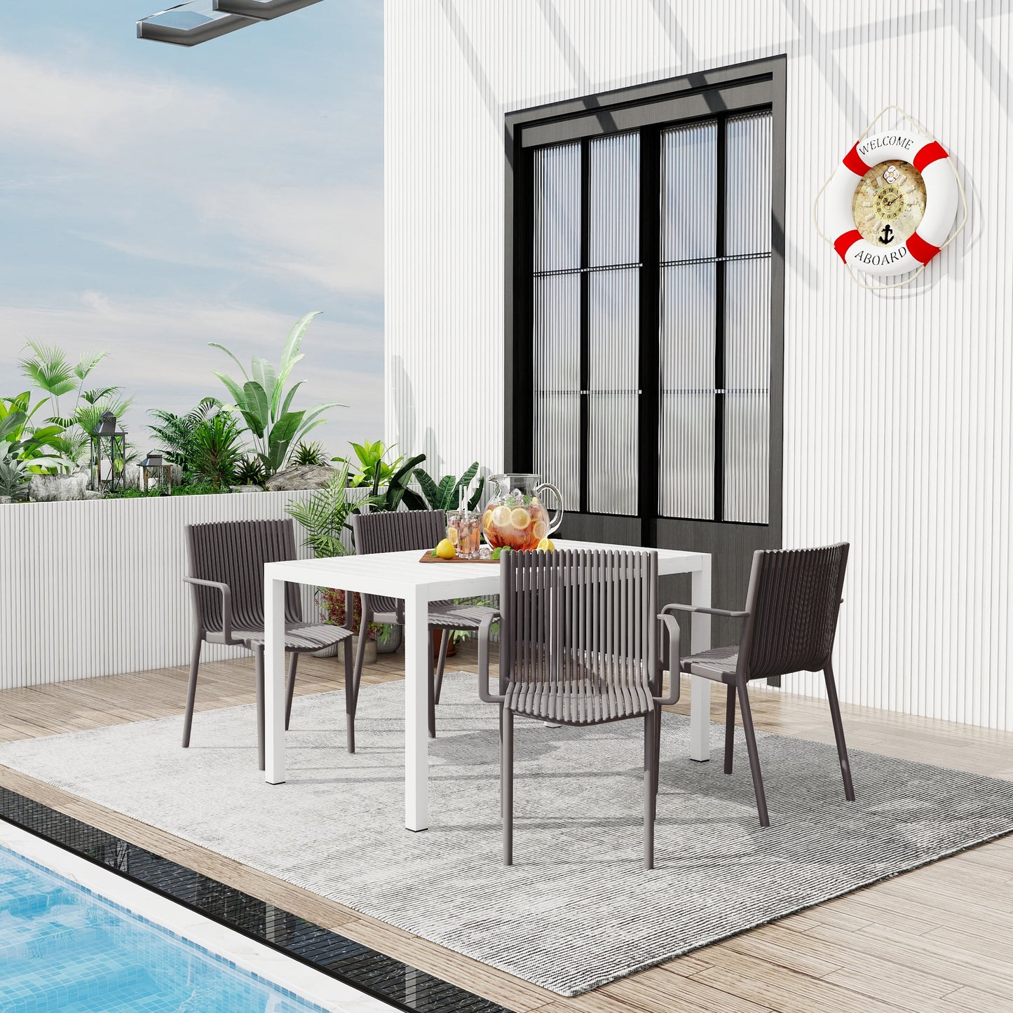 Summer 4-Piece Warm Patio Furniture Set