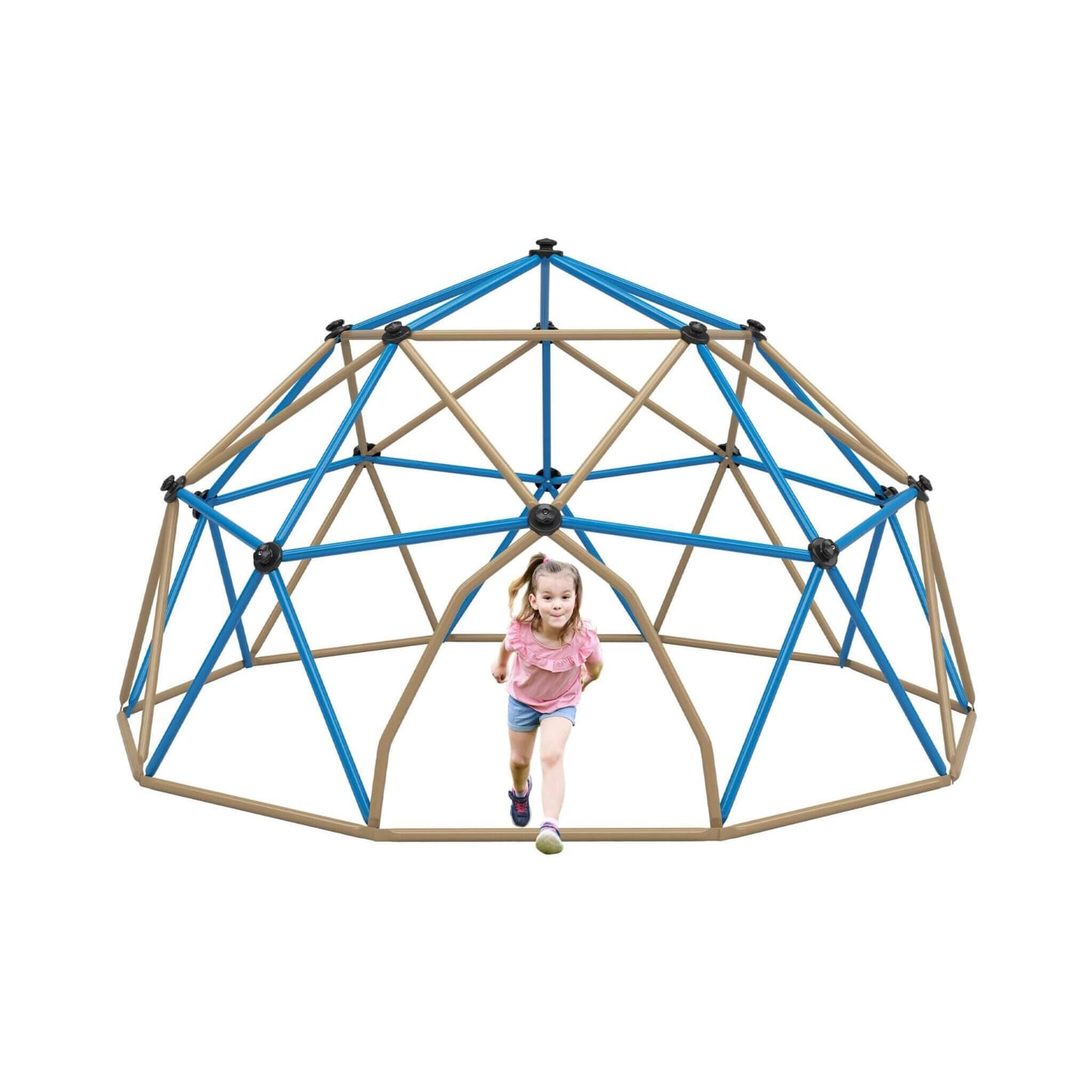 13FT Kids Climbing Jungle Gym Geometric Playground Dome Tower, 1000LBS (SAK83512)