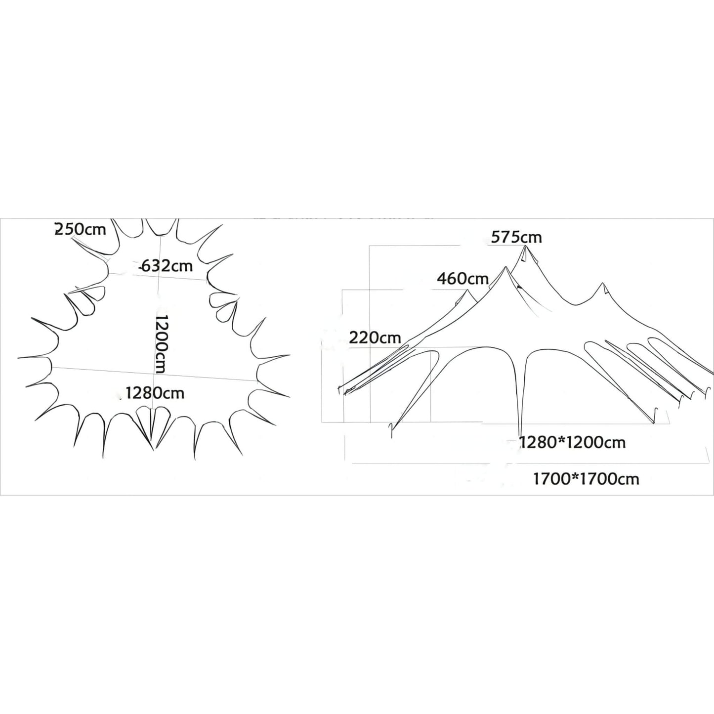 Extra Large Portable Waterproof Multifunctional Outdoor Rain Tarp Canopy (SAK79811)