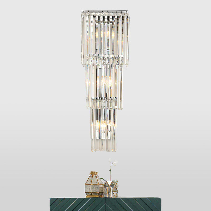 Jane Prismatic Glow: Modern 3-Light Wall Sconce
