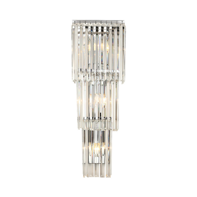 Jane Prismatic Glow: Modern 3-Light Wall Sconce
