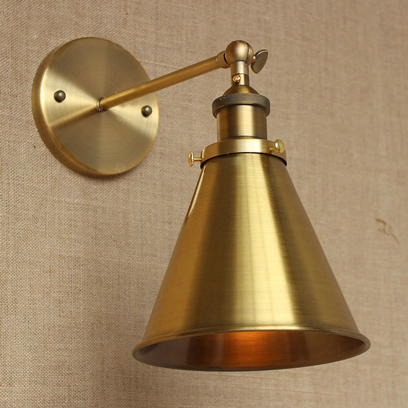 Captivate Your Living Room with Industrial Flair: The Conical Wall Mount Light