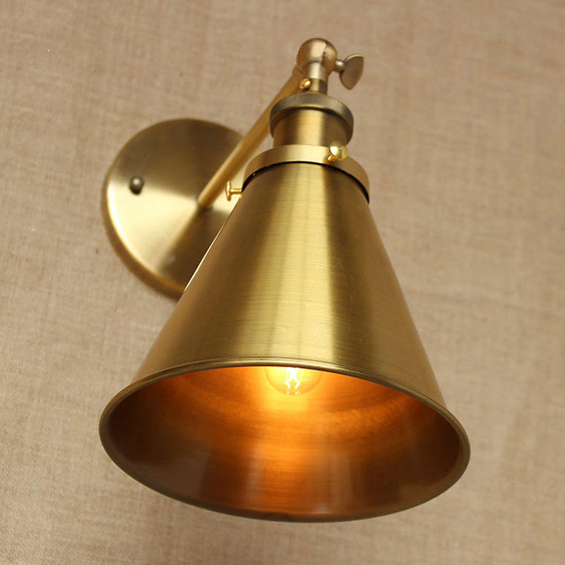 Captivate Your Living Room with Industrial Flair: The Conical Wall Mount Light