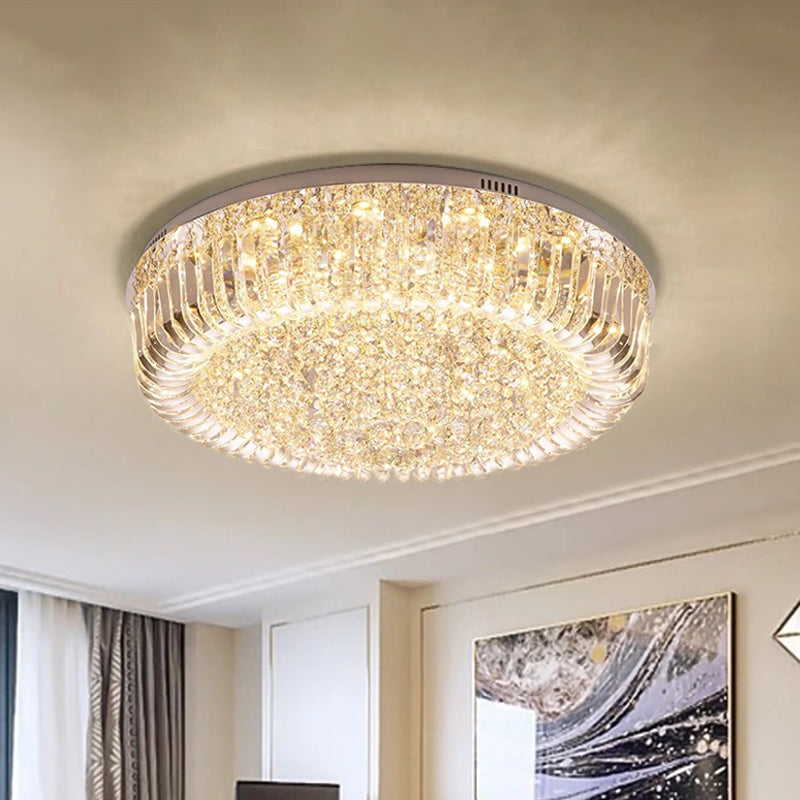 Layla Modern Gold LED Crystal Chandelier