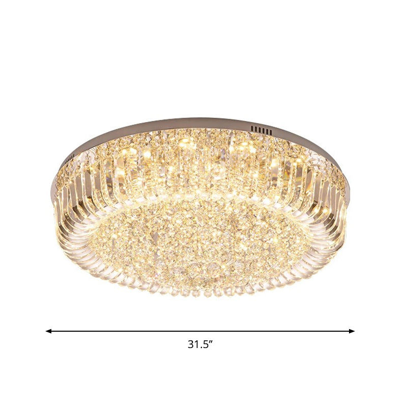 Layla Modern Gold LED Crystal Chandelier