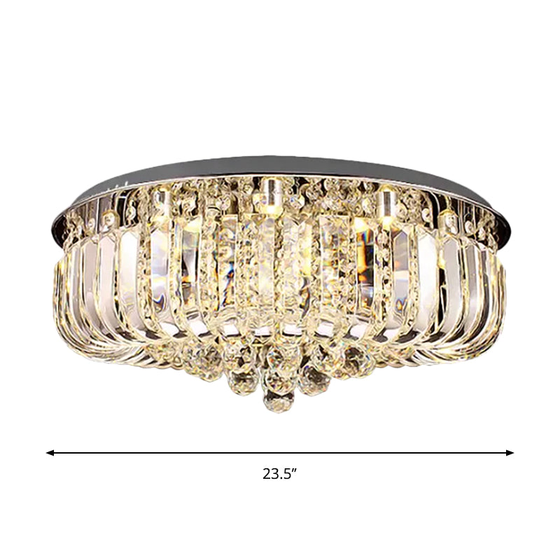 Layla Modern Gold LED Crystal Chandelier