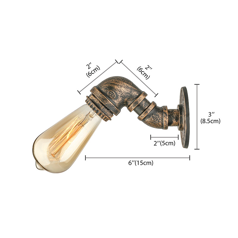 William's Industrial Wall Sconce - Rustic Charm for Any Space