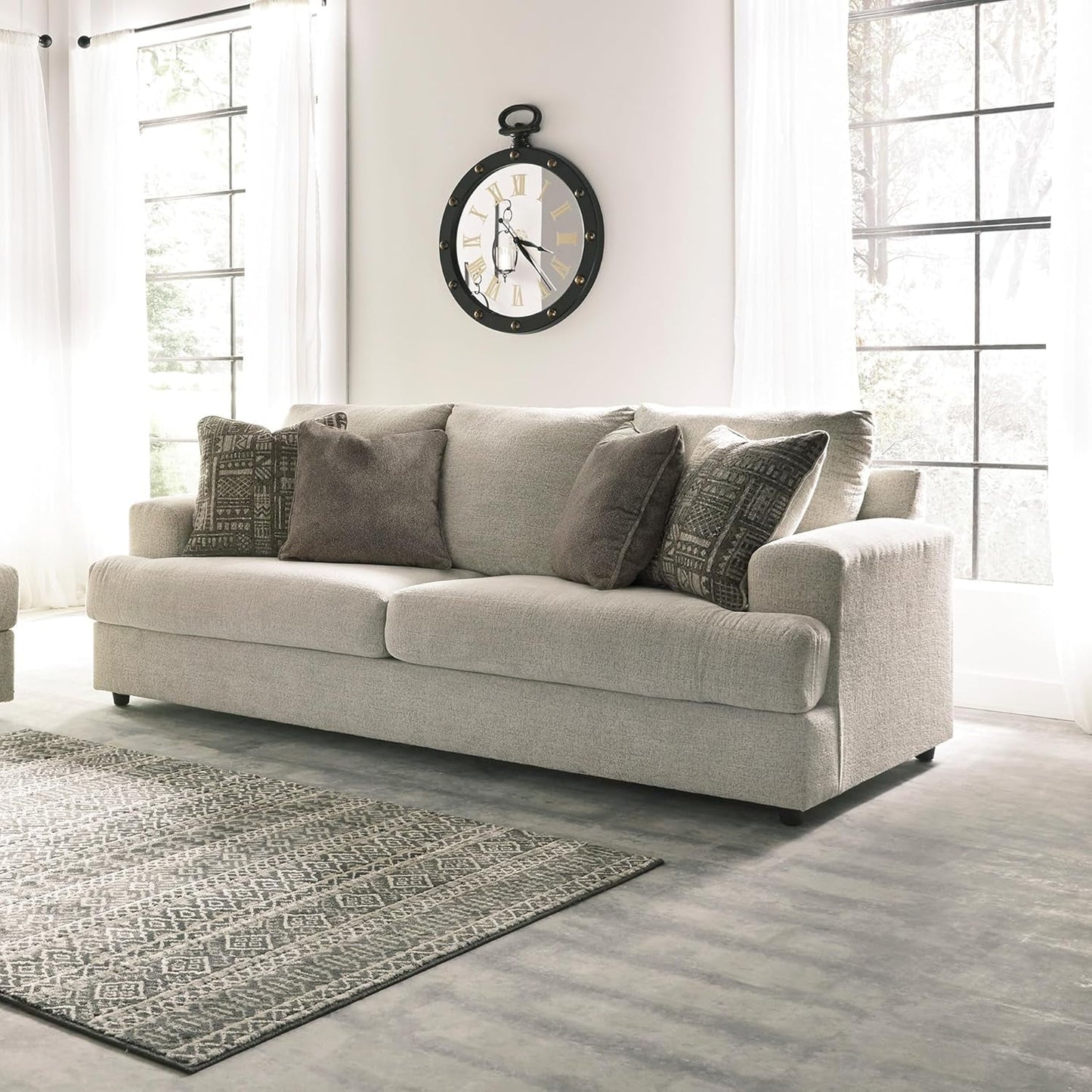 Soletren Premium Chenille Queen Sofa Sleeper White