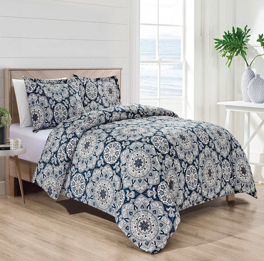 Bibb Home 4 pc Duvet & Down Alternative Comforter Set