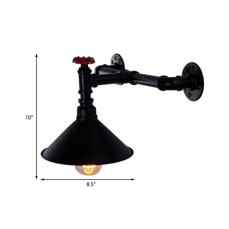 Conrad's Industrial Sconce: Focused Light & Vintage Charm