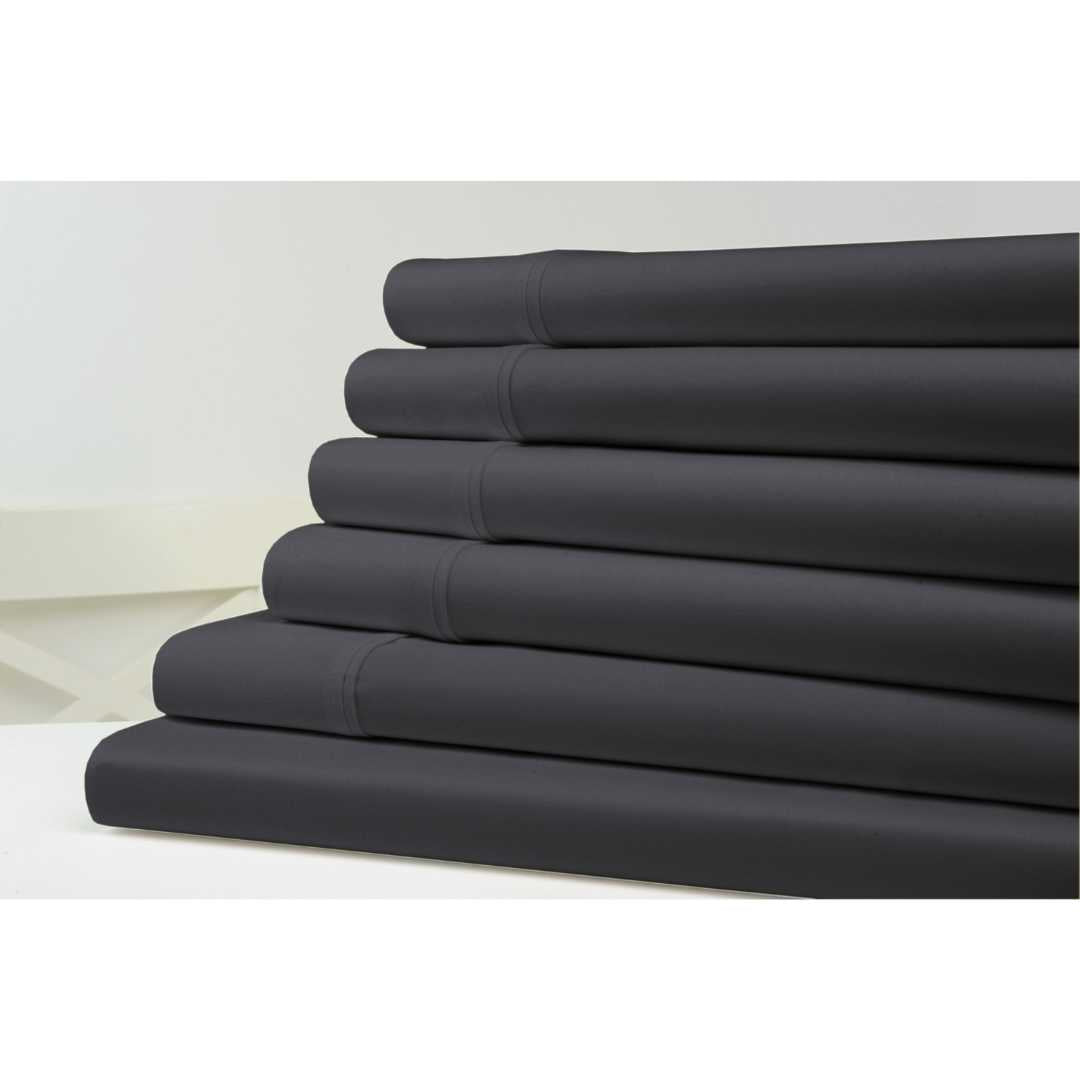 Kathy Ireland 1500 Thread Count Bamboo Cotton 6 pc Sheet Set