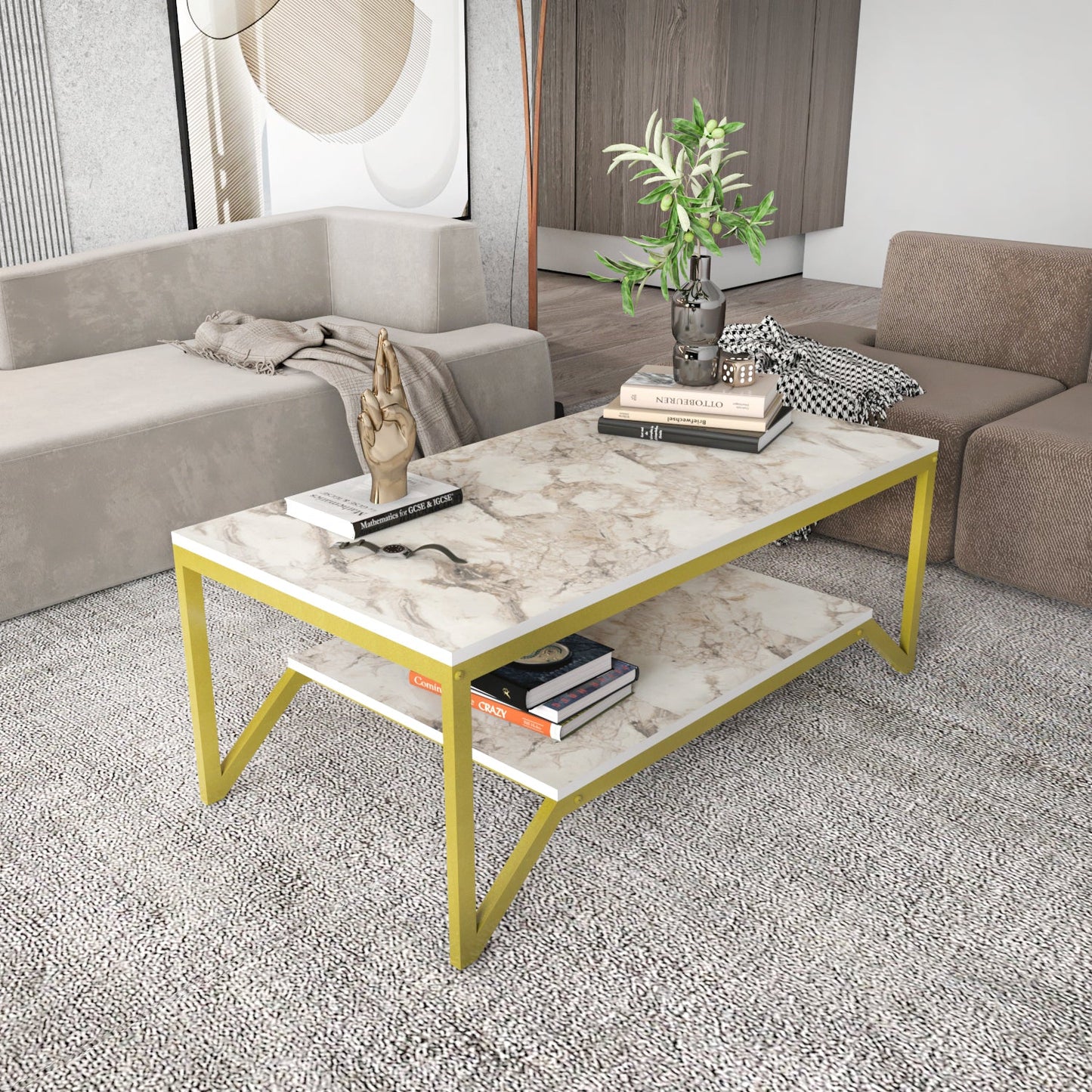 Flora & Zenas Living Room Table Set