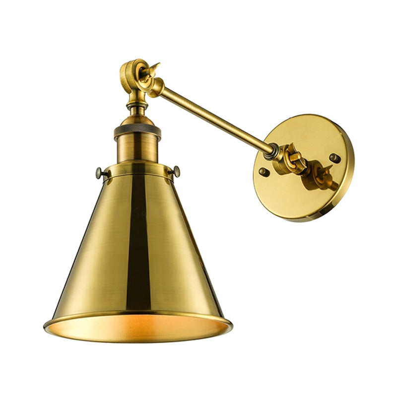 Captivate Your Living Room with Industrial Flair: The Conical Wall Mount Light