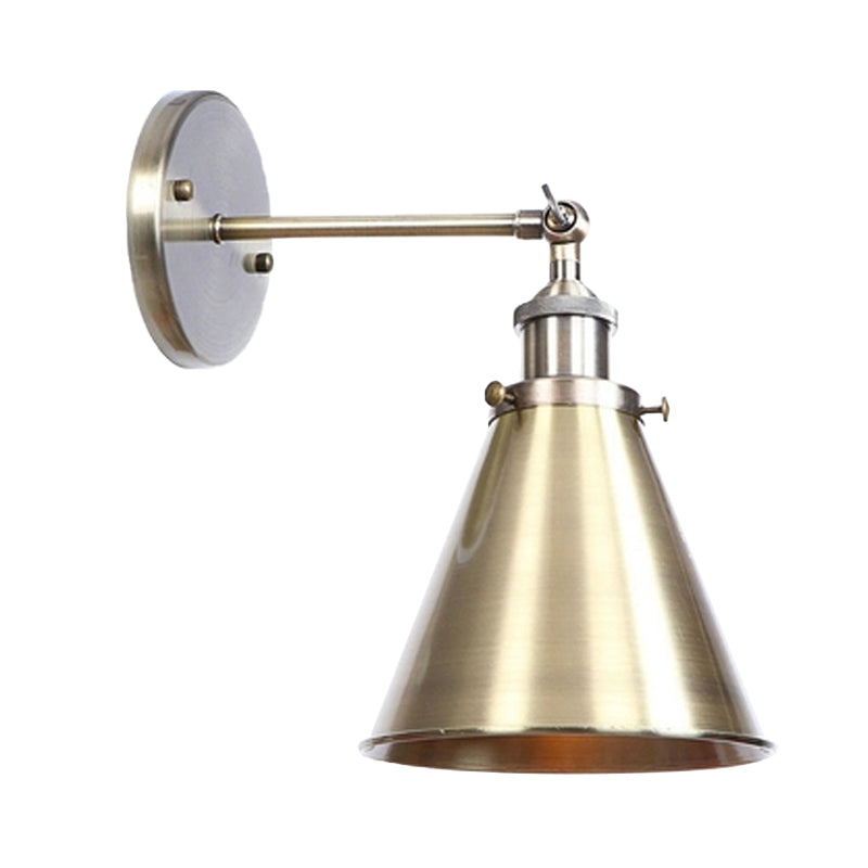 Captivate Your Living Room with Industrial Flair: The Conical Wall Mount Light