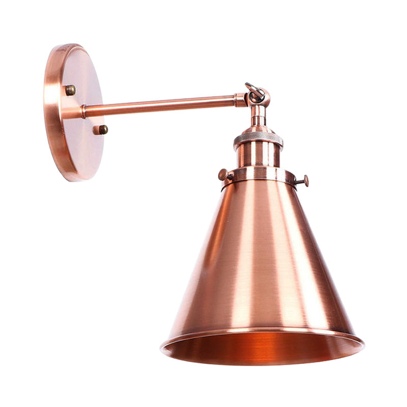 Captivate Your Living Room with Industrial Flair: The Conical Wall Mount Light