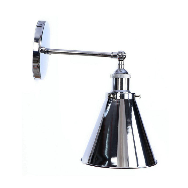 Captivate Your Living Room with Industrial Flair: The Conical Wall Mount Light