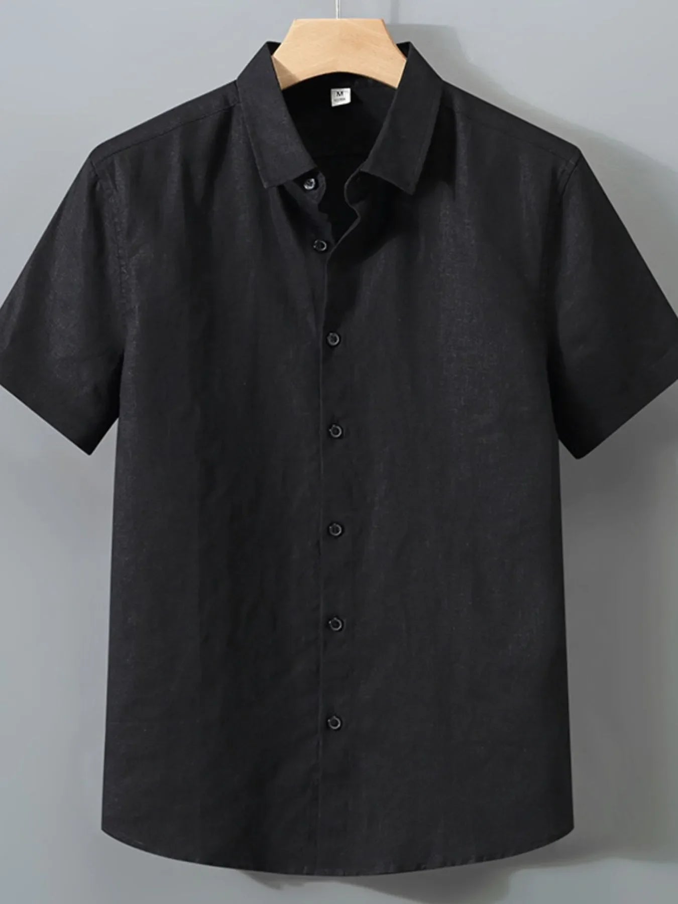 Short Sleeve Button-Up Shirt Plus Size