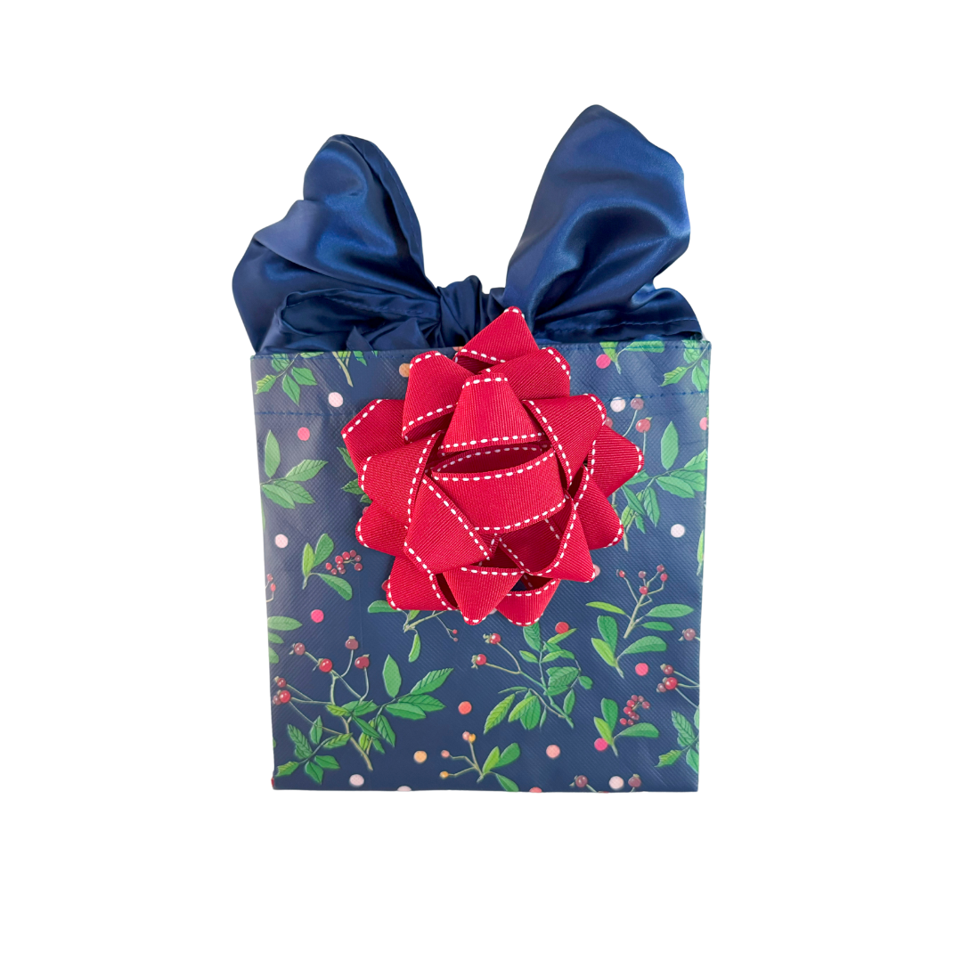EverBow: Red (Reusable Gift Wrap Bags – Sustainable, Foldable, Eco-Friendly)