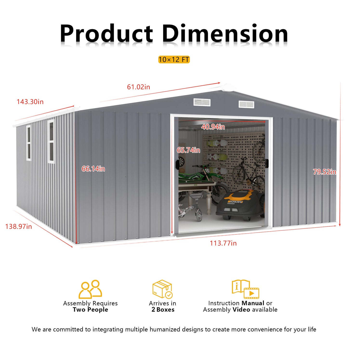 Campcraft 10x12ft Storage Shed