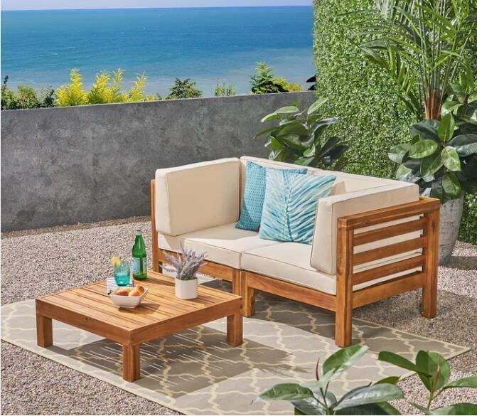 Oana - 3 Piece Loveseat Set With Coffee Table