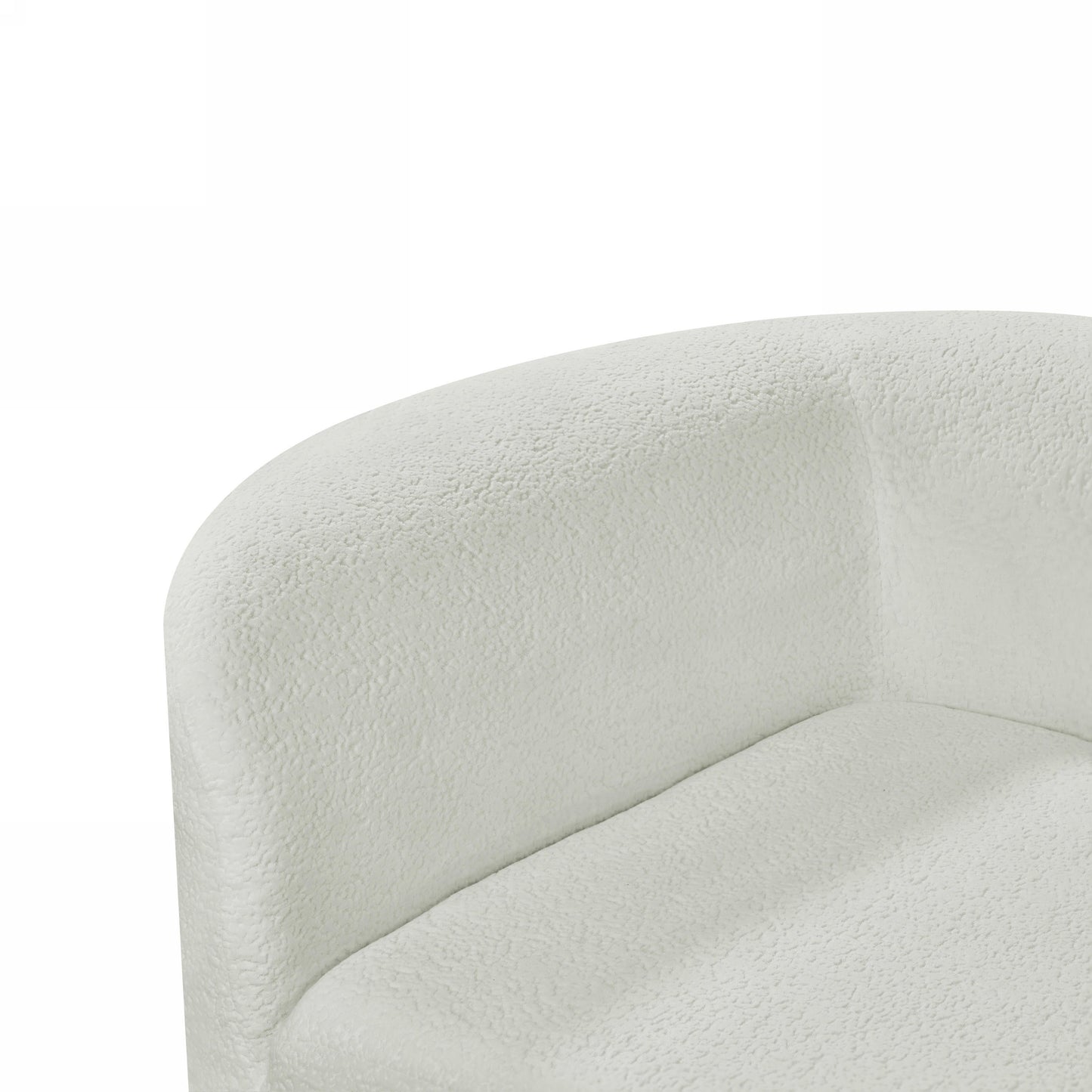 116' Modern Curved Sectional Sofa with High-Density Fully Compressed Sponge and Chaise Lounge, Pearl Upholstery, 2-Piece Set, Fully Assembled Right Hand Facing, Perfect for Living Room, Lounge